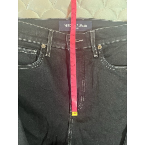 Veronica Beard Women's Alenah Slim Straight High Rise Jeans Size 27 Onyx Black - Picture 7 of 9
